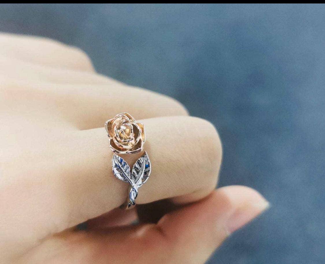 RP 26 sterling Silver Rose design Ring